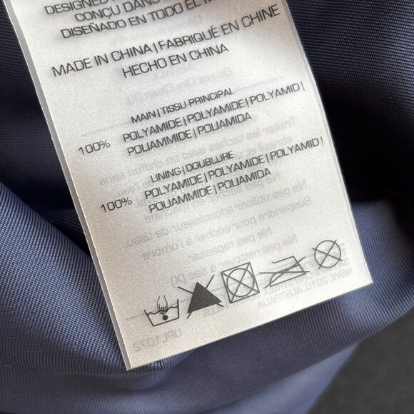 The Upside Byrow Bay Bomber Jacket with Pockets Size 6 Navy Biker Boho Art L60 - Picture 12 of 16